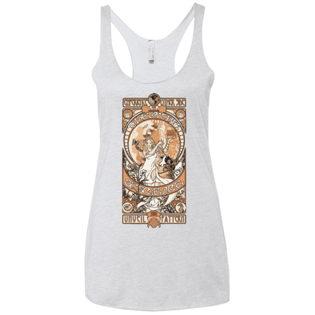 T-Shirts Heather White / X-Small Theatre of science Women's Triblend Racerback Tank