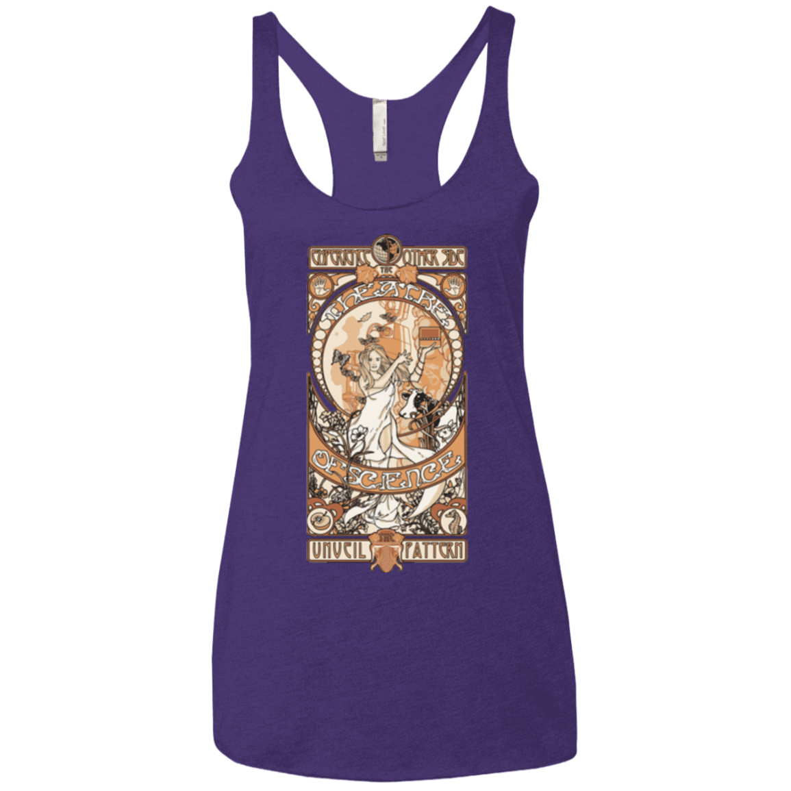 T-Shirts Purple / X-Small Theatre of science Women's Triblend Racerback Tank
