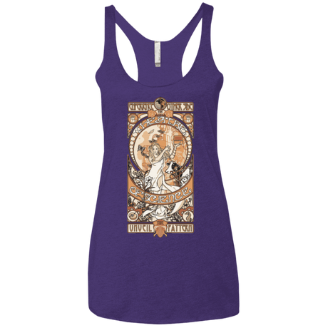 T-Shirts Purple / X-Small Theatre of science Women's Triblend Racerback Tank