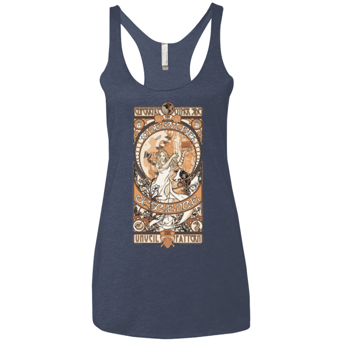 T-Shirts Vintage Navy / X-Small Theatre of science Women's Triblend Racerback Tank