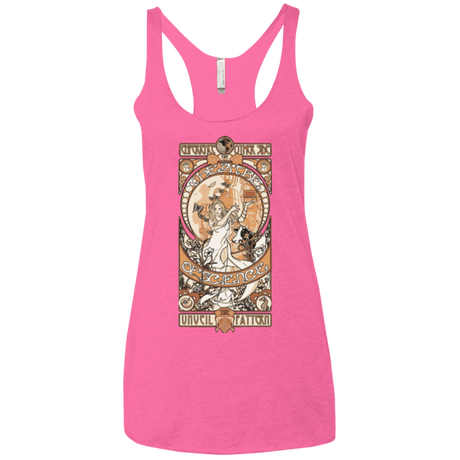 T-Shirts Vintage Pink / X-Small Theatre of science Women's Triblend Racerback Tank