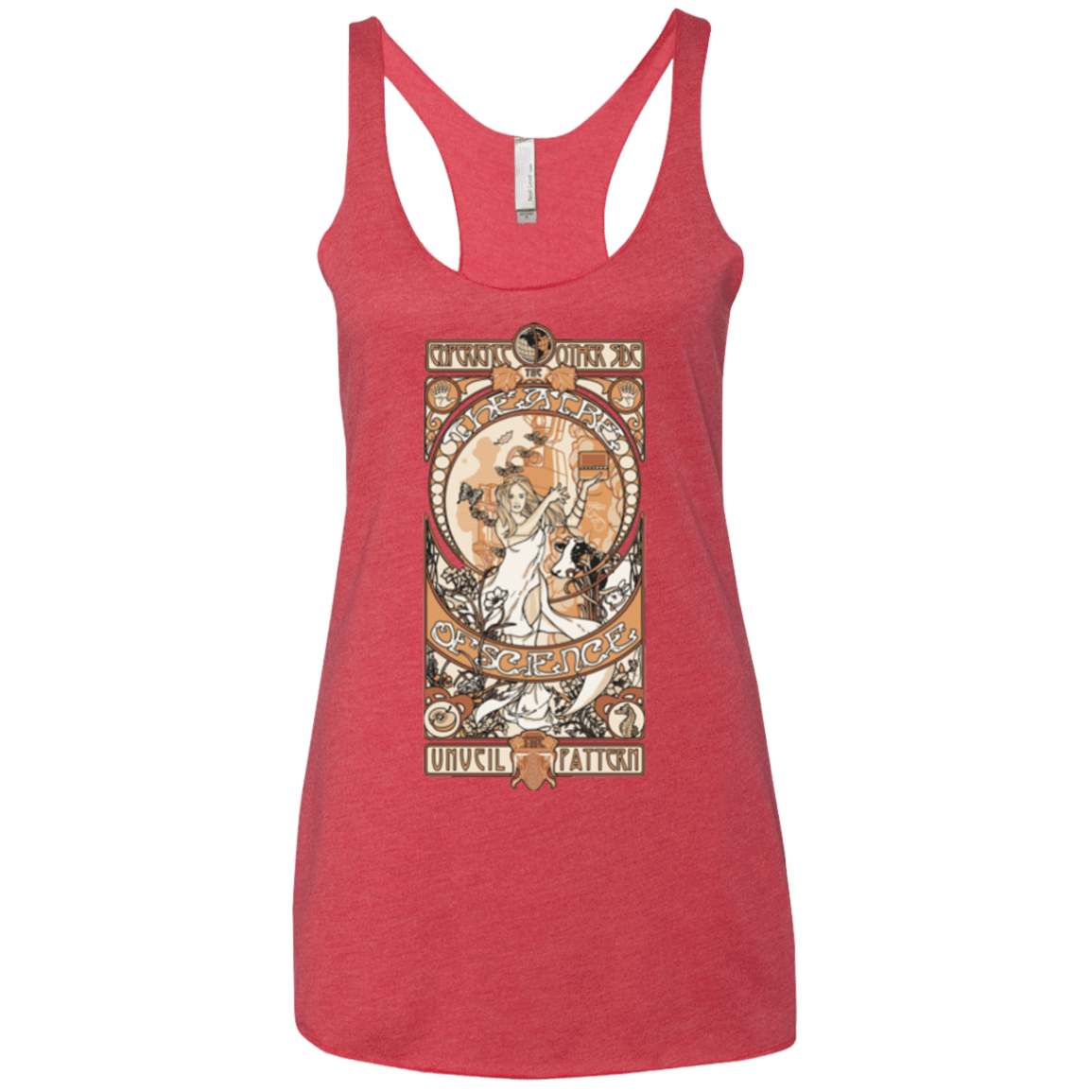 T-Shirts Vintage Red / X-Small Theatre of science Women's Triblend Racerback Tank