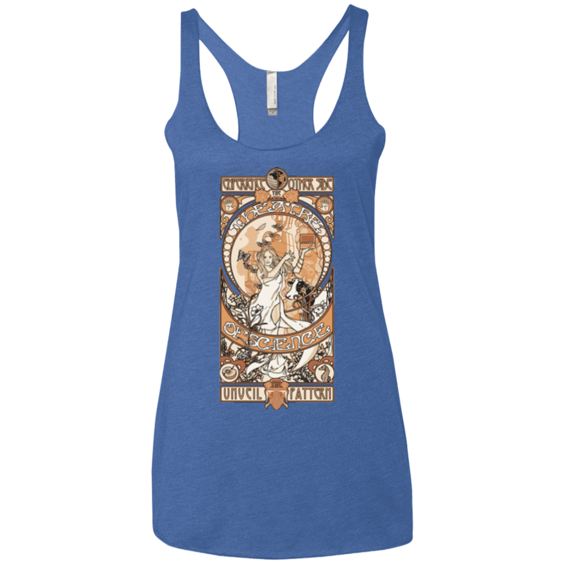 T-Shirts Vintage Royal / X-Small Theatre of science Women's Triblend Racerback Tank
