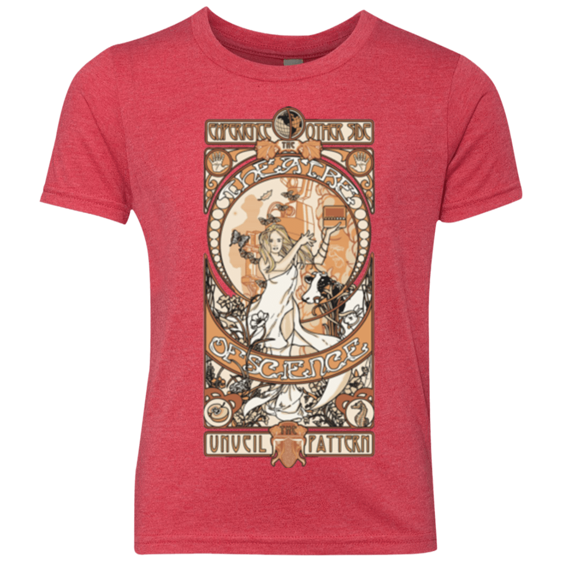 T-Shirts Vintage Red / YXS Theatre of science Youth Triblend T-Shirt
