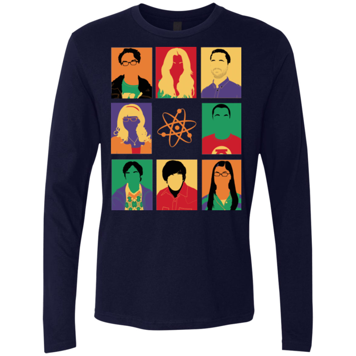 T-Shirts Midnight Navy / Small Theory pop Men's Premium Long Sleeve