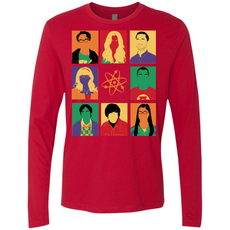 T-Shirts Red / Small Theory pop Men's Premium Long Sleeve