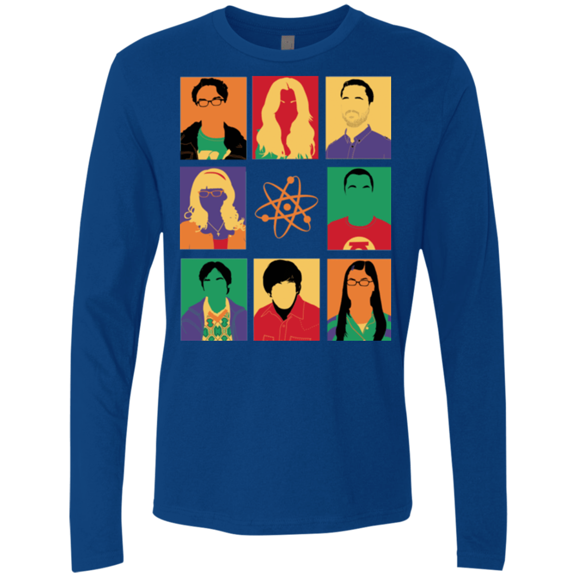 T-Shirts Royal / Small Theory pop Men's Premium Long Sleeve