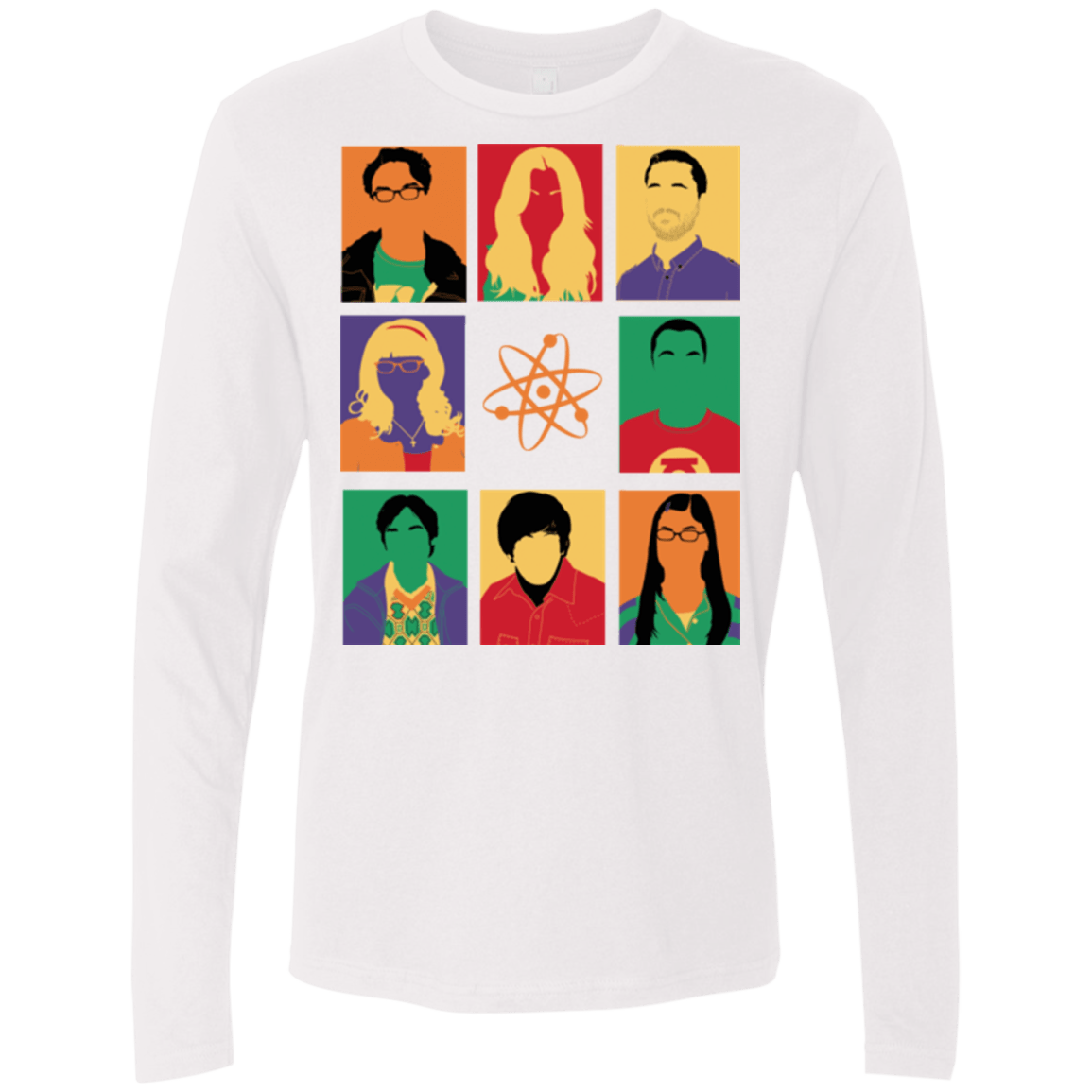 T-Shirts White / Small Theory pop Men's Premium Long Sleeve