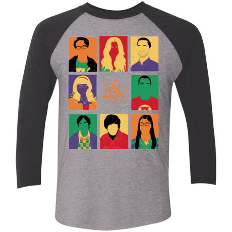 T-Shirts Premium Heather/ Vintage Black / X-Small Theory pop Triblend 3/4 Sleeve