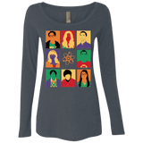 T-Shirts Vintage Navy / Small Theory pop Women's Triblend Long Sleeve Shirt