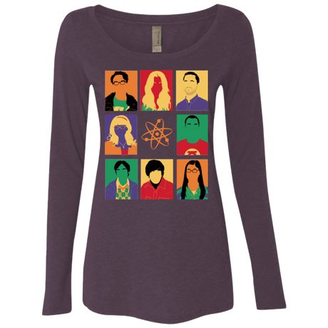 T-Shirts Vintage Purple / Small Theory pop Women's Triblend Long Sleeve Shirt