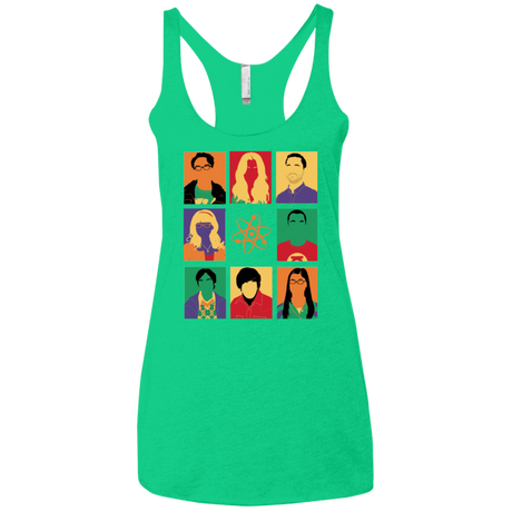 T-Shirts Envy / X-Small Theory pop Women's Triblend Racerback Tank