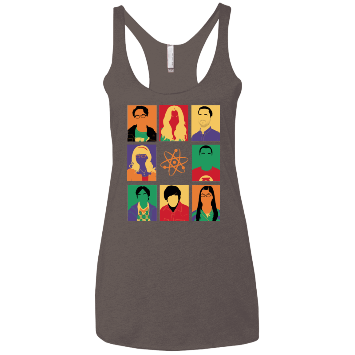 T-Shirts Macchiato / X-Small Theory pop Women's Triblend Racerback Tank