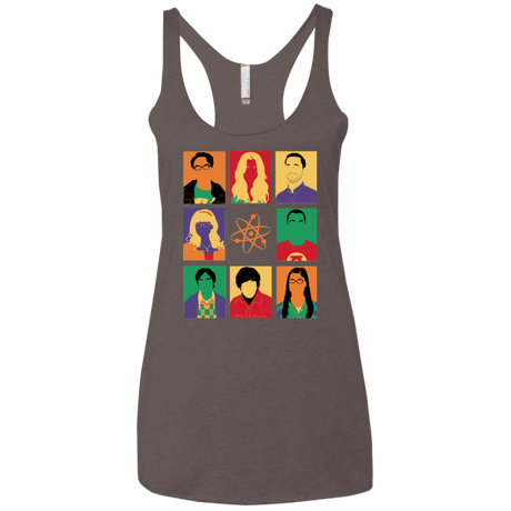 T-Shirts Macchiato / X-Small Theory pop Women's Triblend Racerback Tank