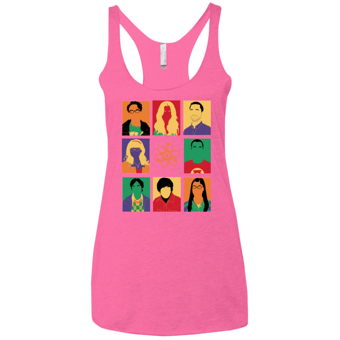 T-Shirts Vintage Pink / X-Small Theory pop Women's Triblend Racerback Tank