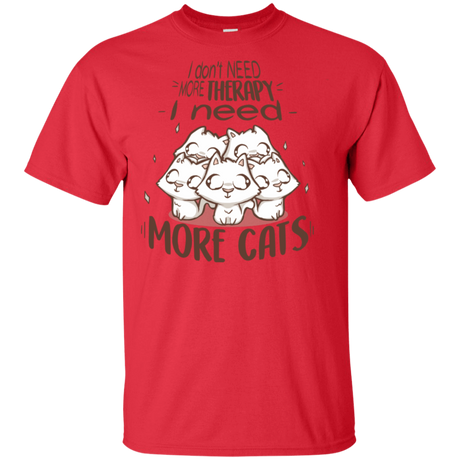 T-Shirts Red / S Therapy Cats T-Shirt
