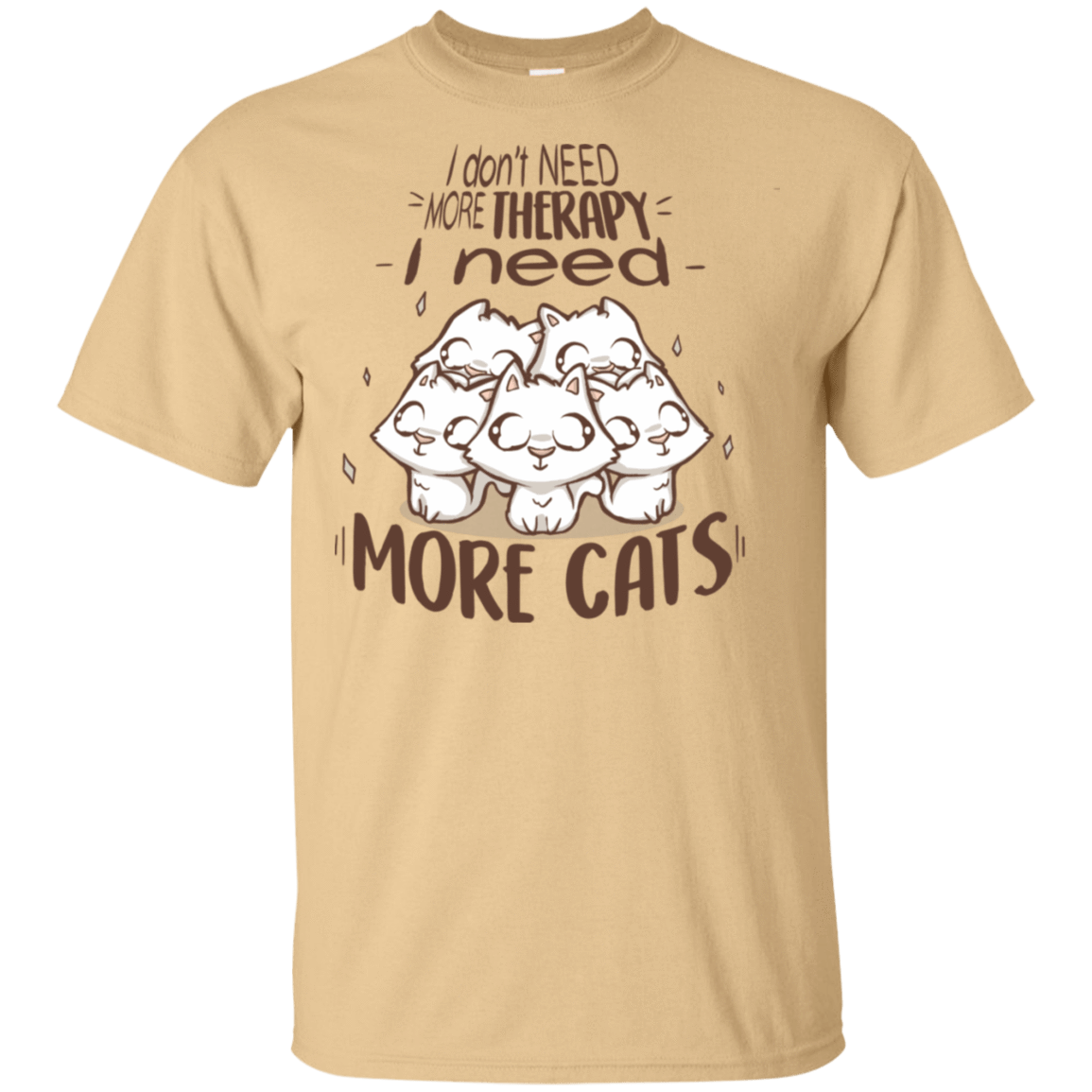 T-Shirts Vegas Gold / S Therapy Cats T-Shirt