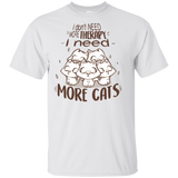 T-Shirts White / S Therapy Cats T-Shirt
