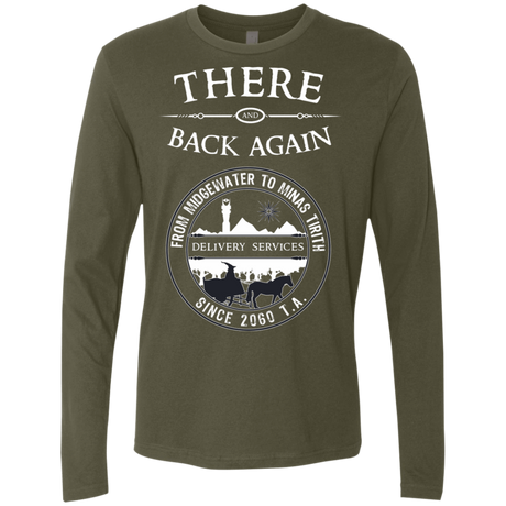T-Shirts Military Green / S There and Back Again Men's Premium Long Sleeve