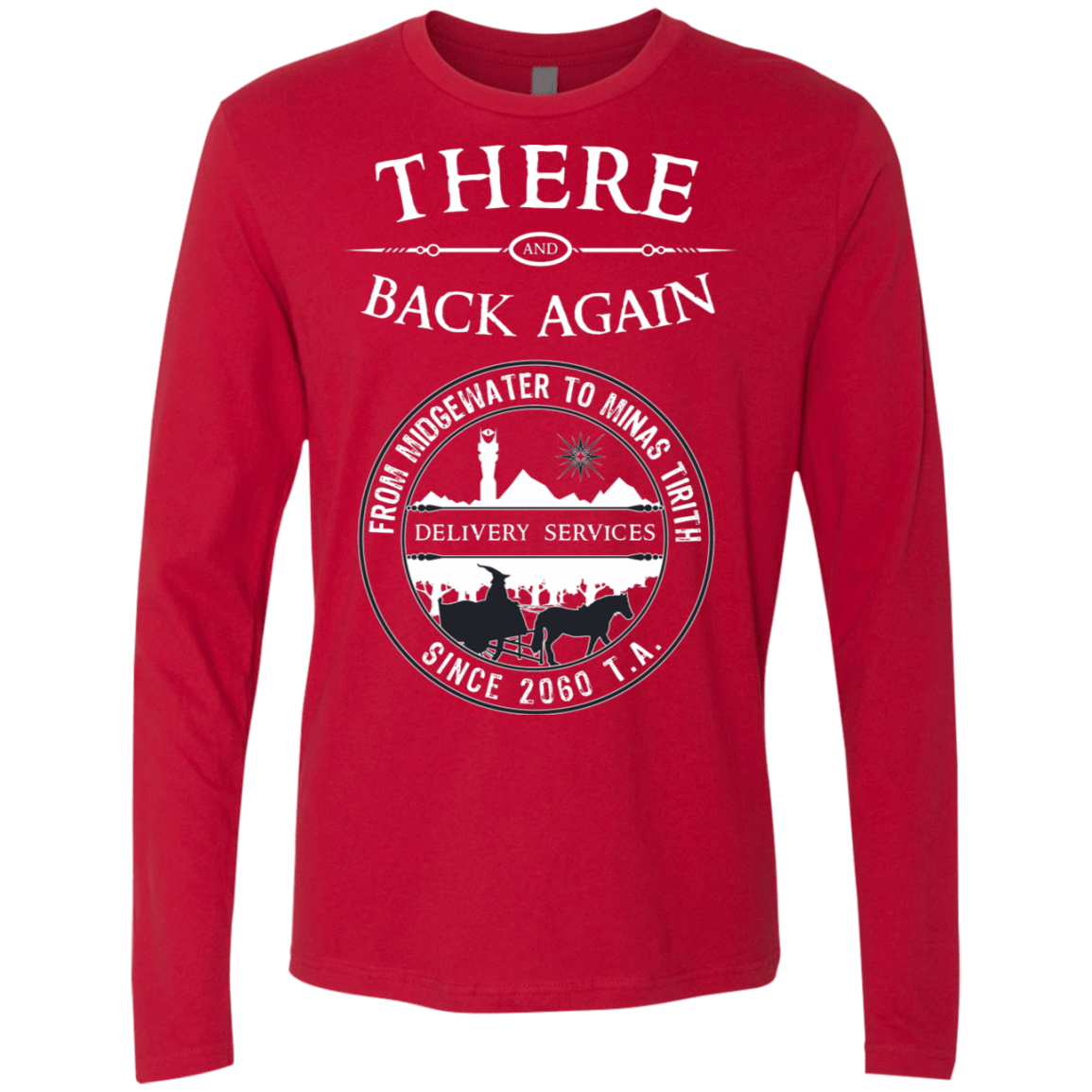 T-Shirts Red / S There and Back Again Men's Premium Long Sleeve