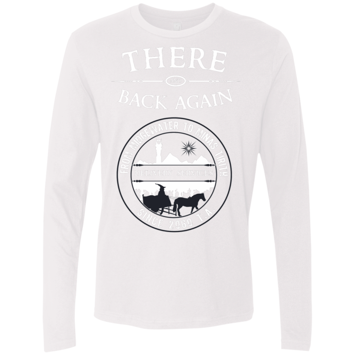 T-Shirts White / S There and Back Again Men's Premium Long Sleeve
