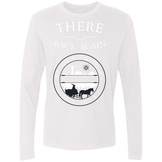 T-Shirts White / S There and Back Again Men's Premium Long Sleeve