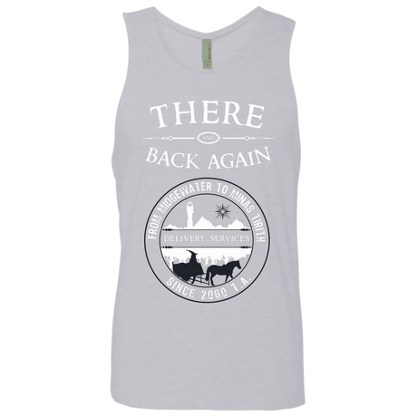 T-Shirts Heather Grey / S There and Back Again Men's Premium Tank Top