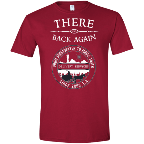 T-Shirts Cardinal Red / S There and Back Again Men's Semi-Fitted Softstyle