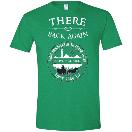 T-Shirts Heather Irish Green / S There and Back Again Men's Semi-Fitted Softstyle