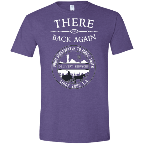 T-Shirts Heather Purple / S There and Back Again Men's Semi-Fitted Softstyle