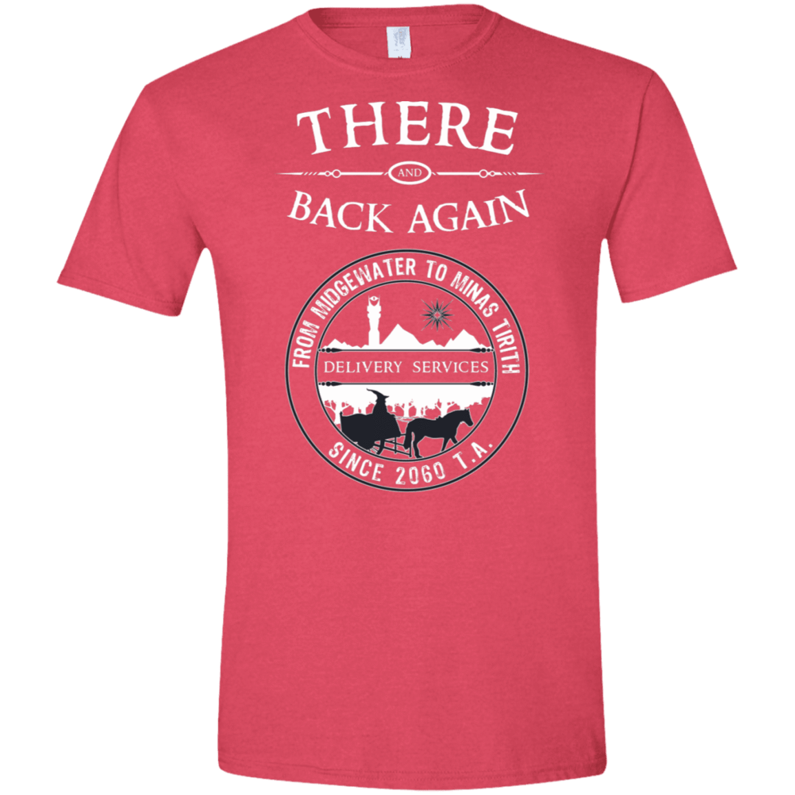 T-Shirts Heather Red / S There and Back Again Men's Semi-Fitted Softstyle