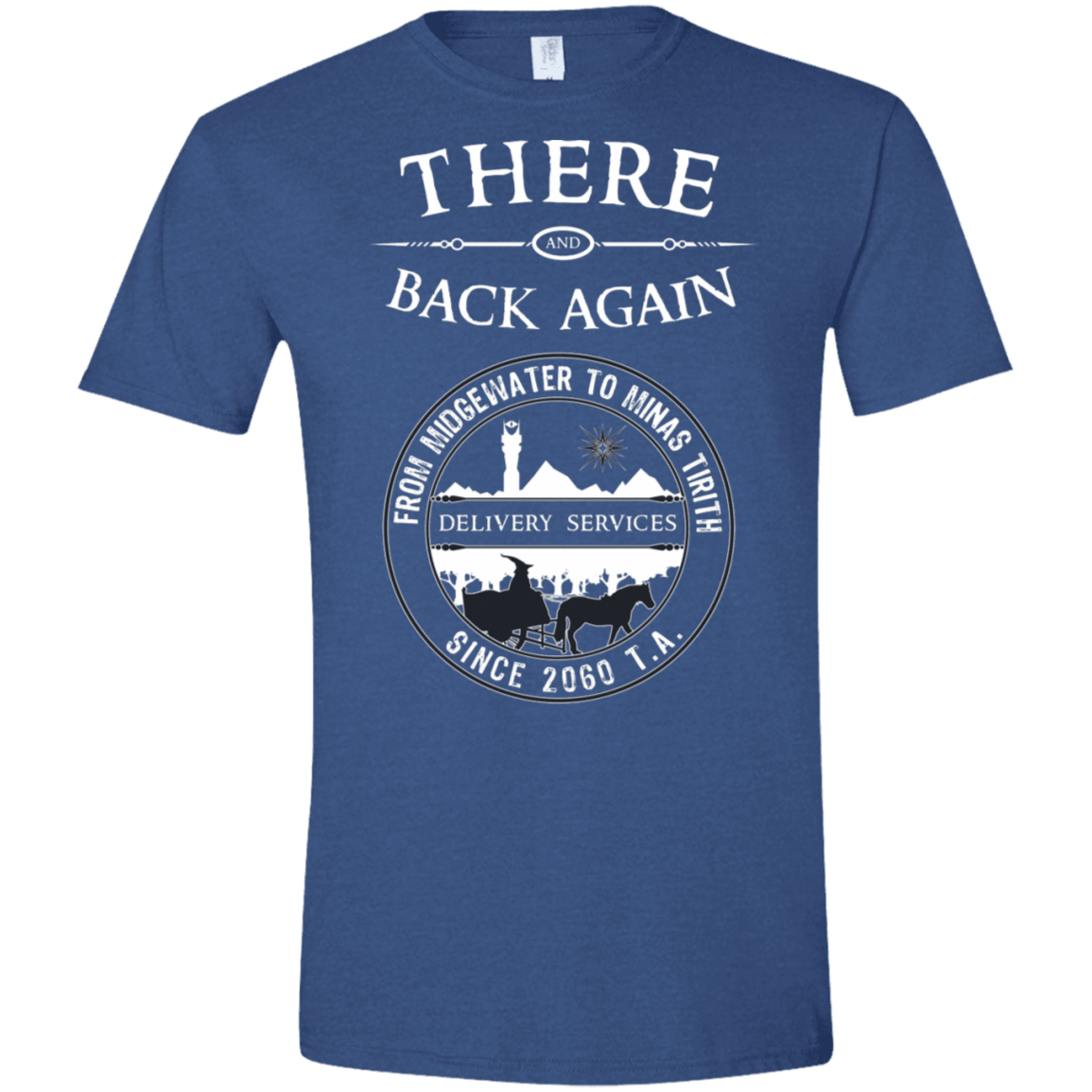 T-Shirts Heather Royal / X-Small There and Back Again Men's Semi-Fitted Softstyle