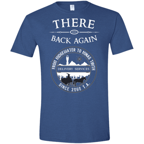 T-Shirts Heather Royal / X-Small There and Back Again Men's Semi-Fitted Softstyle