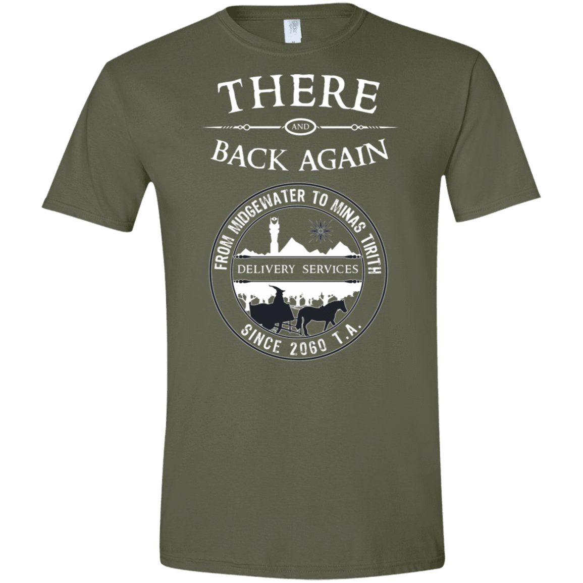 T-Shirts Military Green / S There and Back Again Men's Semi-Fitted Softstyle