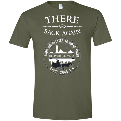 T-Shirts Military Green / S There and Back Again Men's Semi-Fitted Softstyle