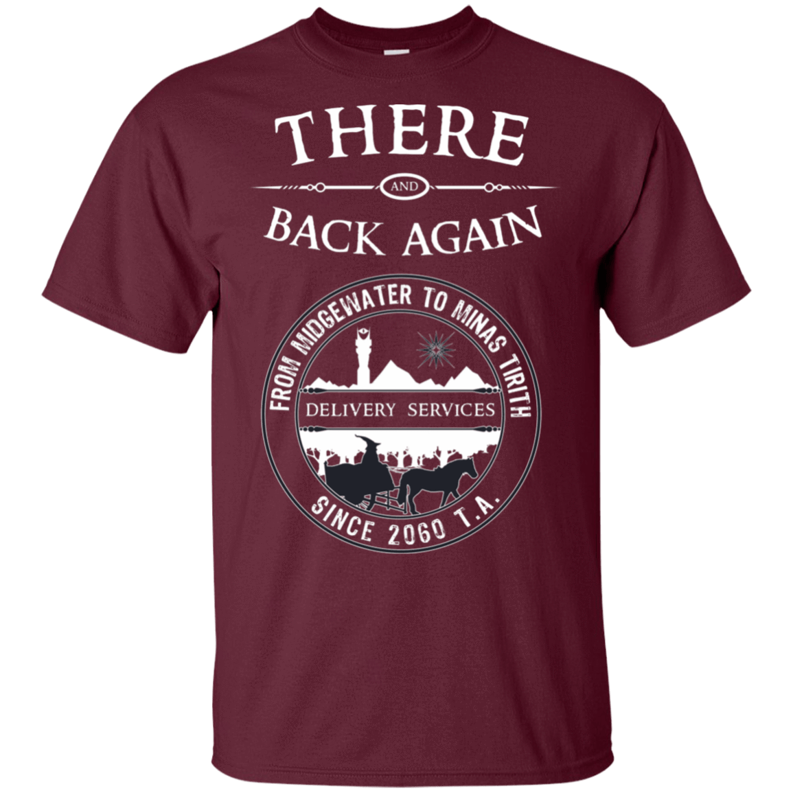 T-Shirts Maroon / S There and Back Again T-Shirt