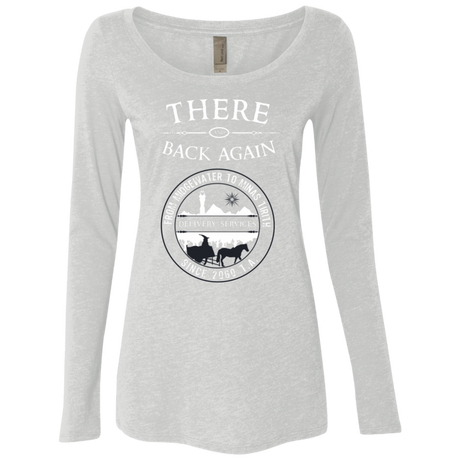 T-Shirts Heather White / S There and Back Again Women's Triblend Long Sleeve Shirt