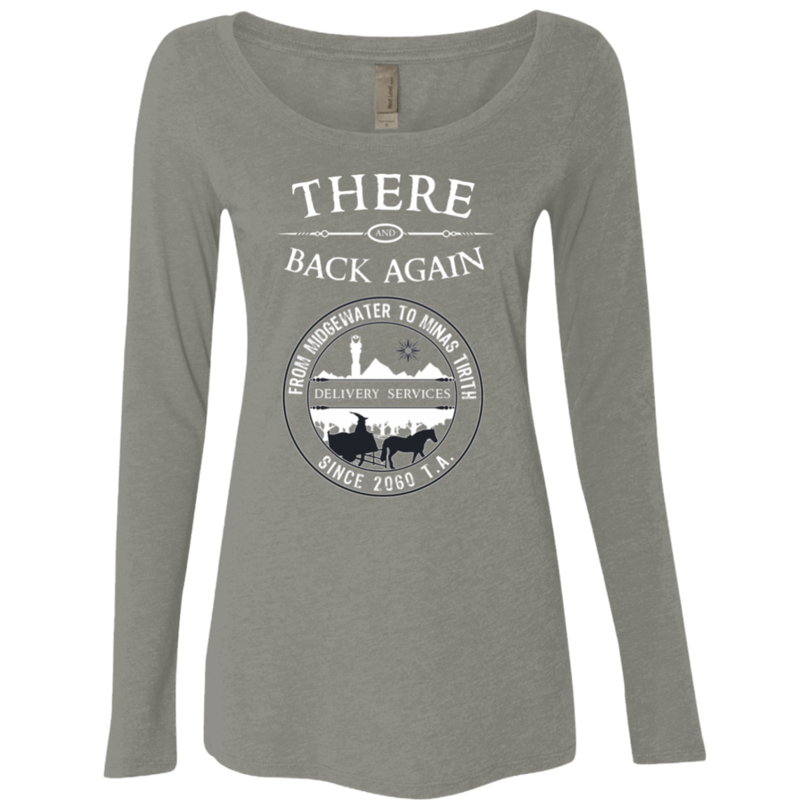 T-Shirts Venetian Grey / S There and Back Again Women's Triblend Long Sleeve Shirt