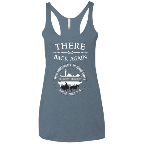 T-Shirts Indigo / X-Small There and Back Again Women's Triblend Racerback Tank