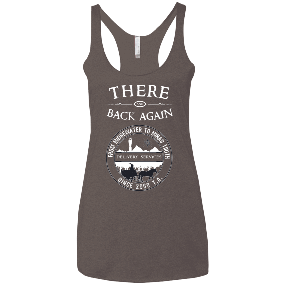 T-Shirts Macchiato / X-Small There and Back Again Women's Triblend Racerback Tank