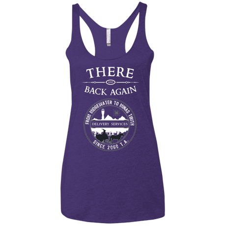 T-Shirts Purple Rush / X-Small There and Back Again Women's Triblend Racerback Tank