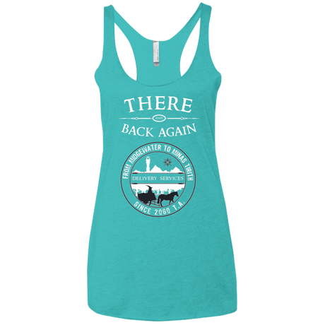 T-Shirts Tahiti Blue / X-Small There and Back Again Women's Triblend Racerback Tank