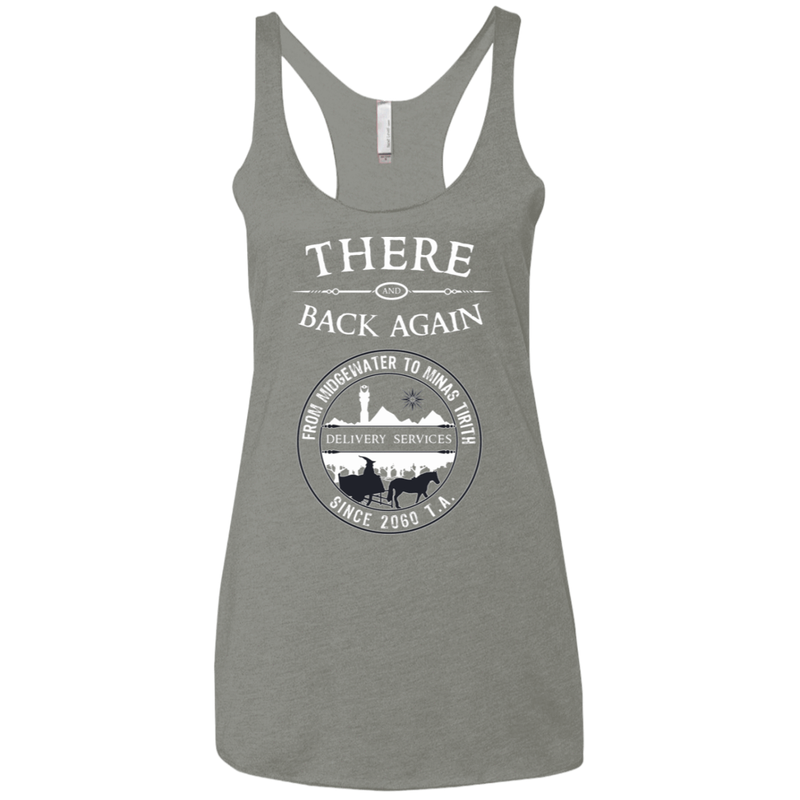 T-Shirts Venetian Grey / X-Small There and Back Again Women's Triblend Racerback Tank