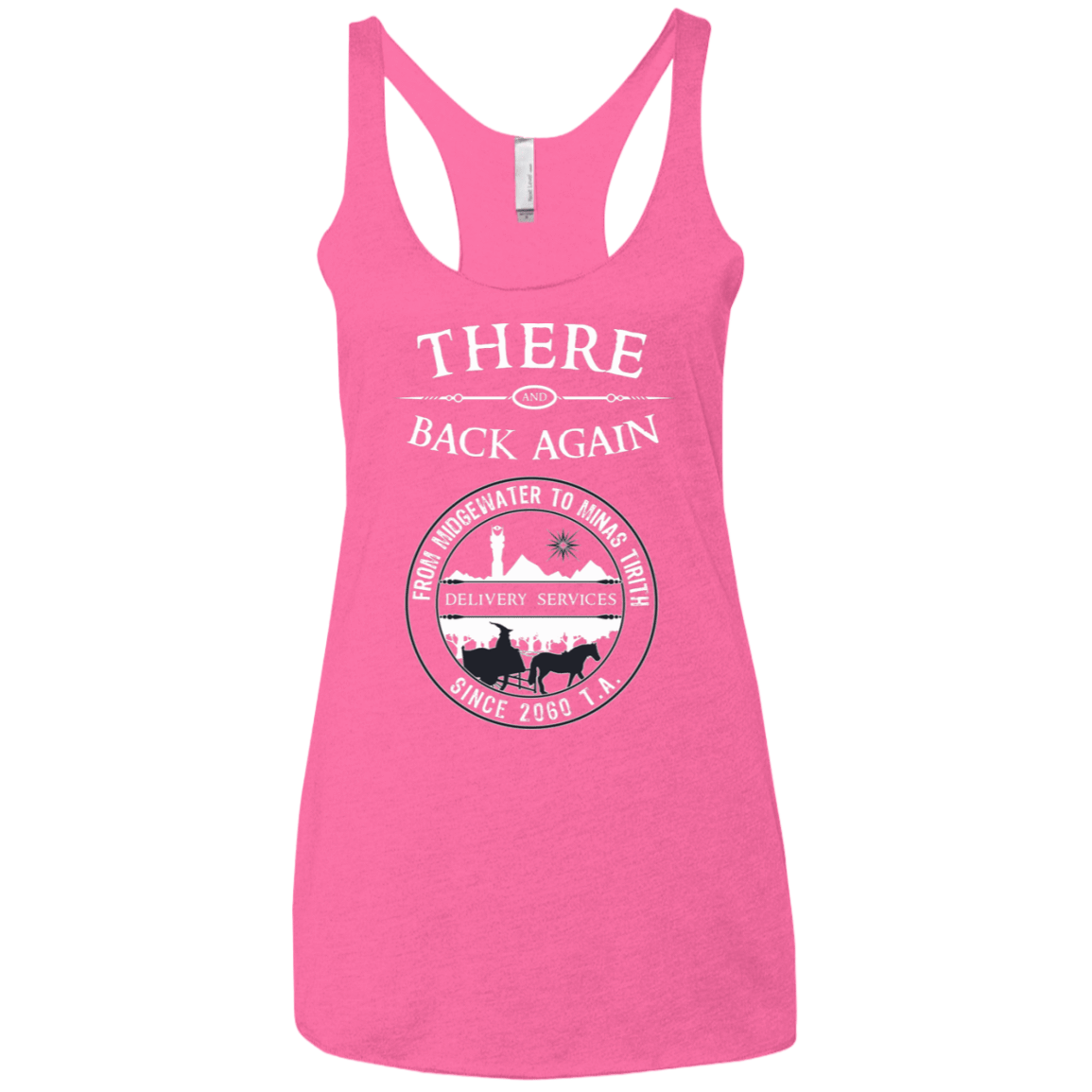 T-Shirts Vintage Pink / X-Small There and Back Again Women's Triblend Racerback Tank