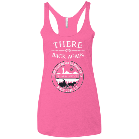 T-Shirts Vintage Pink / X-Small There and Back Again Women's Triblend Racerback Tank