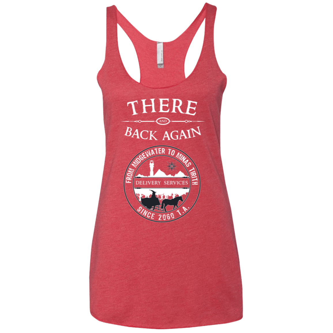 T-Shirts Vintage Red / X-Small There and Back Again Women's Triblend Racerback Tank