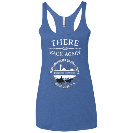 T-Shirts Vintage Royal / X-Small There and Back Again Women's Triblend Racerback Tank