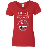 T-Shirts Red / S There and Back Again Women's V-Neck T-Shirt