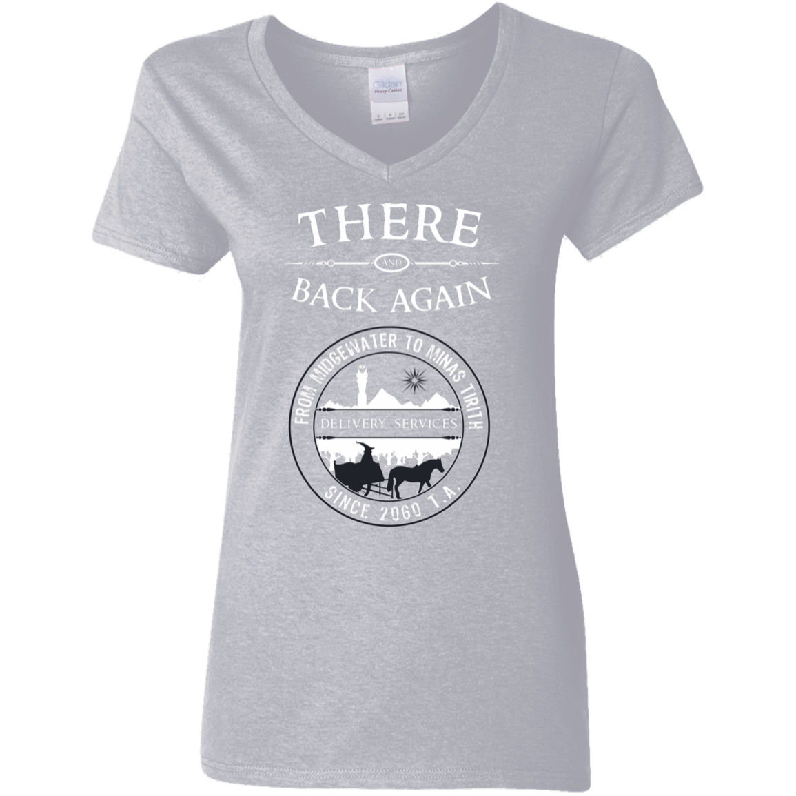 T-Shirts Sport Grey / S There and Back Again Women's V-Neck T-Shirt