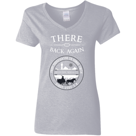 T-Shirts Sport Grey / S There and Back Again Women's V-Neck T-Shirt